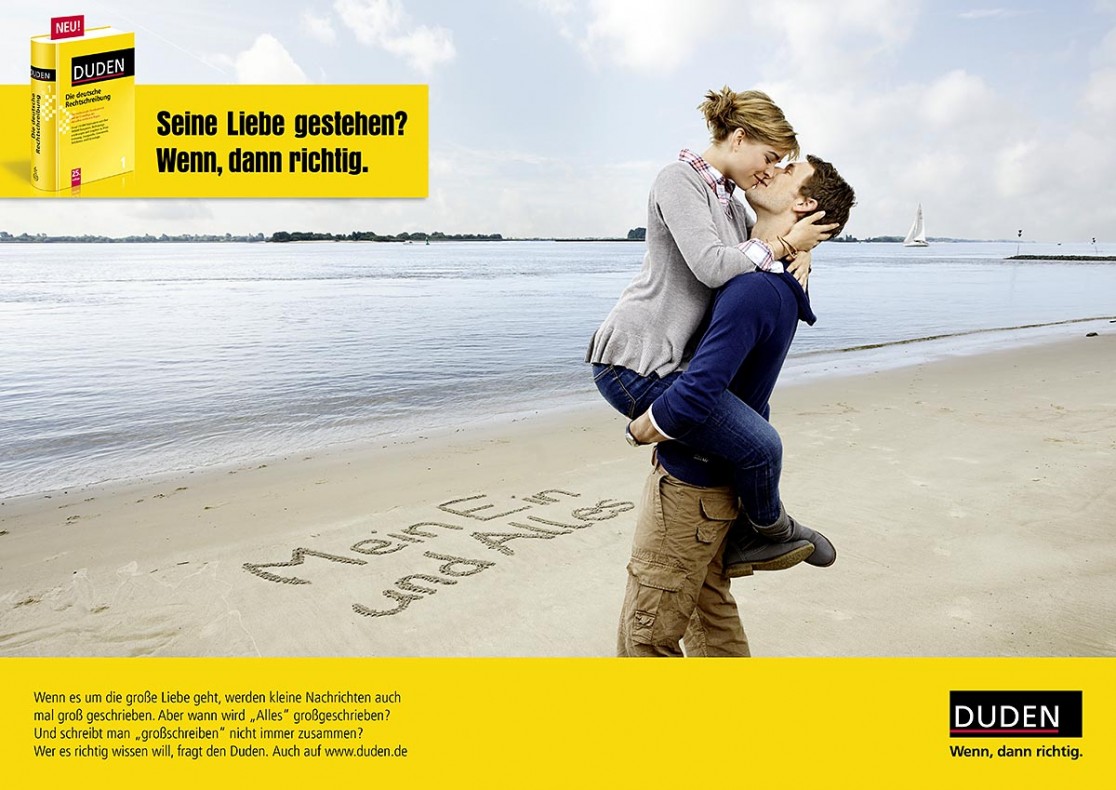 Werbung fuer Duden