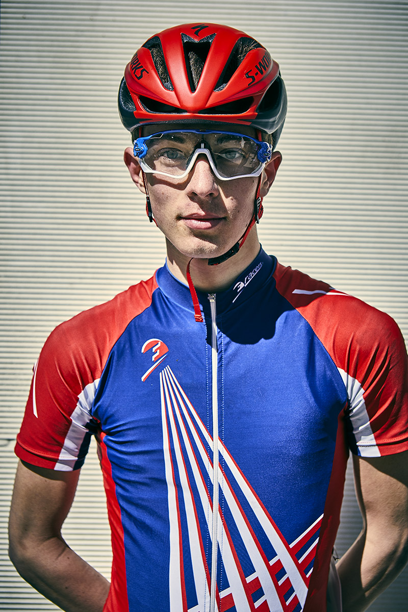 Portraits direkt nach der Fahrradmeisterschaft