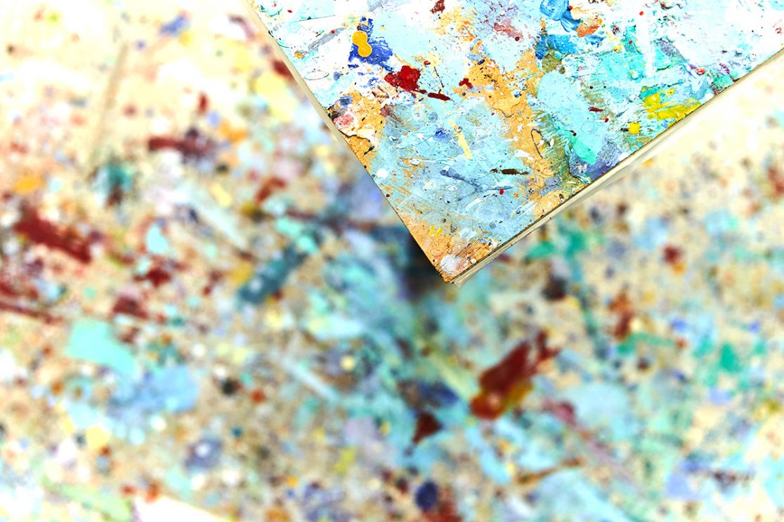 Ausschnitt Oelfarben