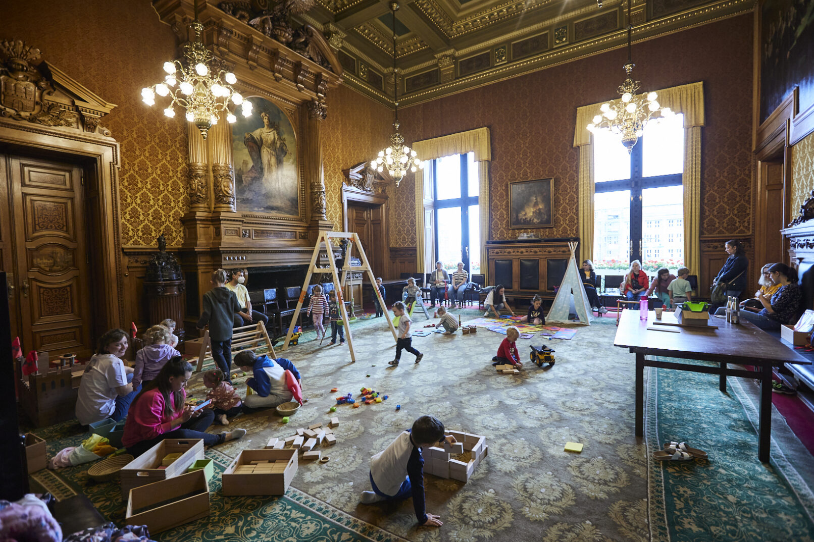 Hamburger Bürgerschaft Sommerfest Ukraine Eventfotografie für ukrainischen Flüchtlingskinder und deren Familie, von der Hansestadt Hamburg organisiert und finanziert