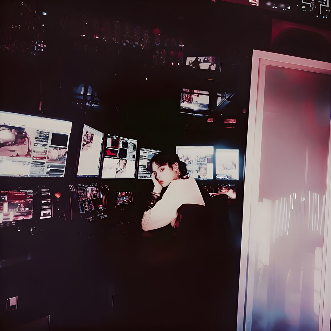 Isolation – eine KI-generierte Welt der Einsamkeit: schrill, monoton, entrückt.